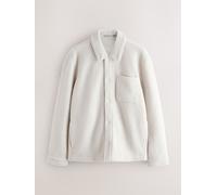 Next Giacca stile camicia in pile xlarge crema