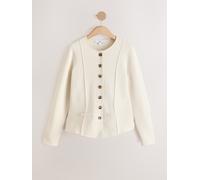 Next Giacca strutturata a maglia a maniche lunghe large crema