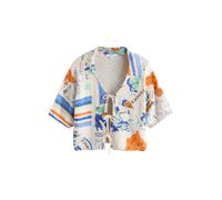 Next Giacchetta blu / marrone / bianco Donna - Abbigliamento - Taglie comode - Pullover e cardigan - Cardigan Next S
