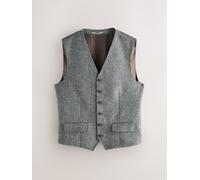 Next Gilet da abito Donegal in lana britannica firmato Abraham Moon 100% 36r Grigio