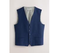 Next Gilet da abito in Blend lino 44r blu