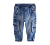 NEXT Jeans Cargo Comodi Blu Medio 5 Anni