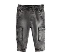NEXT Jeans Cargo Comodi Denim Grigio 3 Anni