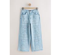 next Jeans National Trust x Next con ricamo a punto croce. 48 blu
