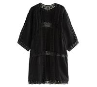 Next Kimono nero Donna - Abbigliamento - Taglie comode - Pullover e cardigan Next S-M