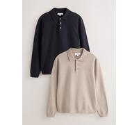 Next Knitted - Confezione da 2 polo xlarge Naturale