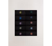 Next Lasting Fresh - Calzini 10 Confezione con ricami large Nero
