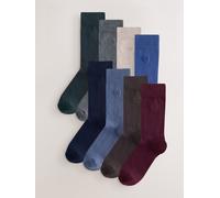 Next Lasting Fresh - Calzini 8 Confezione con ricami 1114 blu