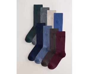 Next Lasting Fresh - Calzini 8 Confezione con ricami 611 blu
