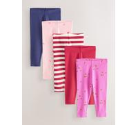Next Leggings a coste 5 Confezione (3 mesi - 7 anni) 8086cm rosa
