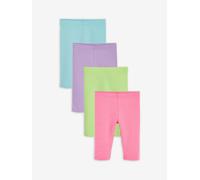 NEXT Ragazza Confezione da 4 Leggings al Polpaccio Neon 7 Anni
