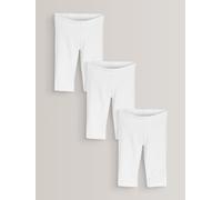 NEXT Ragazza Confezione da 3 Leggings al Polpaccio Bianco 3 Anni