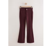 Next Leggings in jersey di denim con gamba svasata 40short rosso