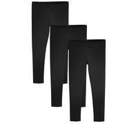 NEXT Ragazza Confezione da 3 Leggings Nero 5 Anni
