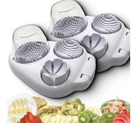 Next Level Egg Slicer, 2025 New 3 in 1 Egg Slicer for Hard Boiled Eggs, Multi-function Kitchen Food Cutter Slicers, for Kitchen & Cooking (2pcs)