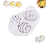 Next Level Egg Slicer, 3 in 1 Egg Slicer, 3 Slice Modes Eggs Cutter Press-Type, Fruit Cutter, Easy to Use, for Eggs/Strawberry/Mushroom (1 Pc)