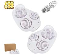 Next Level Egg Slicer, 3 in 1 Egg Slicer for Hard Boiled Eggs, Stainless Steel Eggs Cutter， Easy to Clean Cutter for Strawberry Mushroom Grape Cherry Tomato (2pcs)