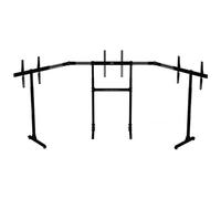 Next Level Racing - NLR-A010 Supporto da Pavimento per 3 Monitor 32 pollici - 65 pollici Portata Max 70 kg - Alluminio / Nero