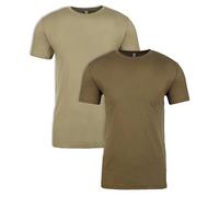 Next Level - T-Shirt - Uomo 1Light Olive+1Military Green Large