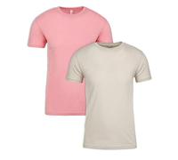 Next Level - T-Shirt - Uomo 1Light Pink+1Sand Large