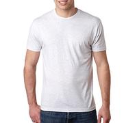 Next Level Tri-blend Crew T-shirt da uomo HEATHER WHITE Small