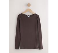 Next Maglia a maniche lunghe in traforato con calore massimo termico 52 Marrone