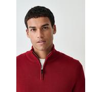 Next Maglia con zip corta small rosso