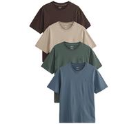 Next Maglietta beige / blu / marrone scuro / verde scuro Uomo Next XL beige / blu / marrone scuro / verde scuro