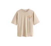 Next Maglietta beige chiaro / verde chiaro / arancione / bianco Uomo Next XXL