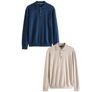 Next Maglietta beige / navy Uomo Next M