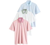 Next Maglietta blu chiaro / verde pastello / rosa antico Uomo Next L