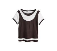 Next Maglietta cioccolato / bianco Donna Next XL