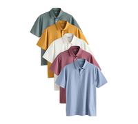 Next Maglietta écru / blu chiaro / giallo scuro / giada / magenta Uomo Next 4XL