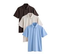 Next Maglietta écru / blu cielo / marrone scuro Uomo Next XXL