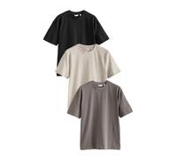 Next Maglietta écru / grigio fumo / nero Uomo Next M