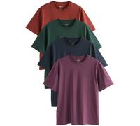 Next Maglietta marino / verde scuro / ciclamino / rosso ruggine Uomo Next L