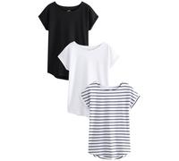 Next Maglietta nero / bianco Donna Next 4XL