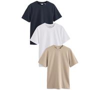 Next Maglietta sabbia / blu notte / bianco Uomo Next XS