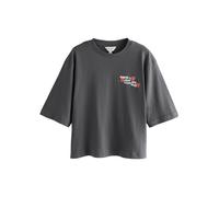 Next Maglietta 'Sugar And Spice' grigio scuro / verde scuro / rosso / bianco Donna Next XL