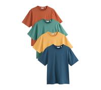 Next Maglietta 'Trident' blu scuro / curry / smeraldo / arancione scuro Uomo Next M
