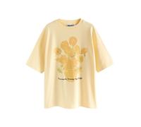 Next Maglietta 'Van Gogh Sunflowers' giallo pastello / verde chiaro Donna Next XL giallo pastello / verde chiaro
