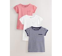 NEXT Ragazza Confezione da 3 T-Shirt con Margherite Blue/Pink/White 12 Anni