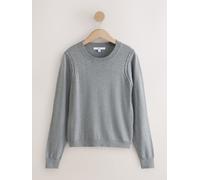 Next Maglione a Manica lunga con Girocollo, morbido al tatto e ricco di cotone. Grigio