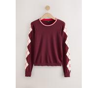 Next Maglione a Manica lunga con Girocollo, morbido al tatto e ricco di cotone. rosso