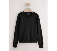 Next Maglione a Manica lunga con Girocollo, morbido al tatto e ricco di cotone. small Nero
