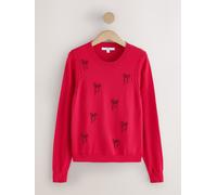 Next Maglione a Manica lunga con Girocollo, morbido al tatto e ricco di cotone. xsmall rosso