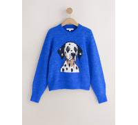 Next Maglione a maniche lunghe a girocollo con lana xlarge blu