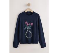 next Maglione a maniche lunghe con scollo rotondo super morbido small blu