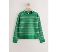 Next Maglione a maniche lunghe con scollo rotondo super morbido small verde