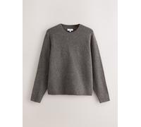 Next Maglione girocollo comodo e dalla vestibilità rilassata in lana Grigio